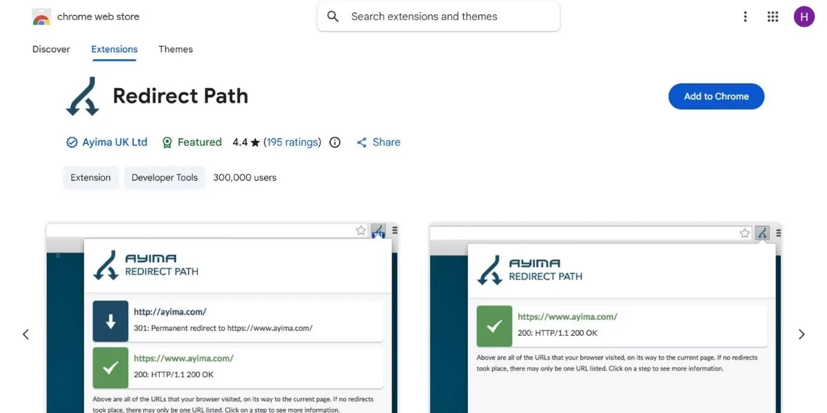 redirect - Chrome Extensions for SEO