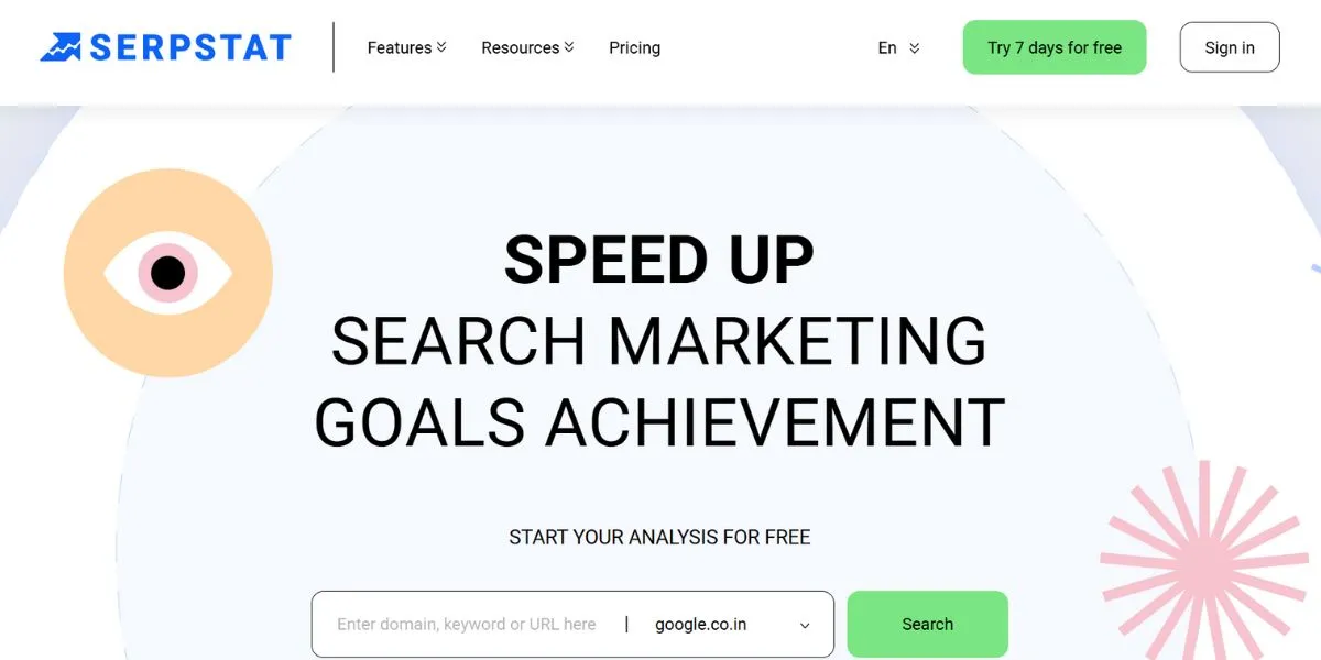 serpstat - best ahrefs alternatives