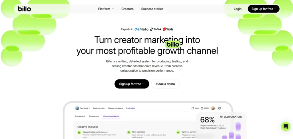 Billo - UGC Video Platforms for Digital Marketer